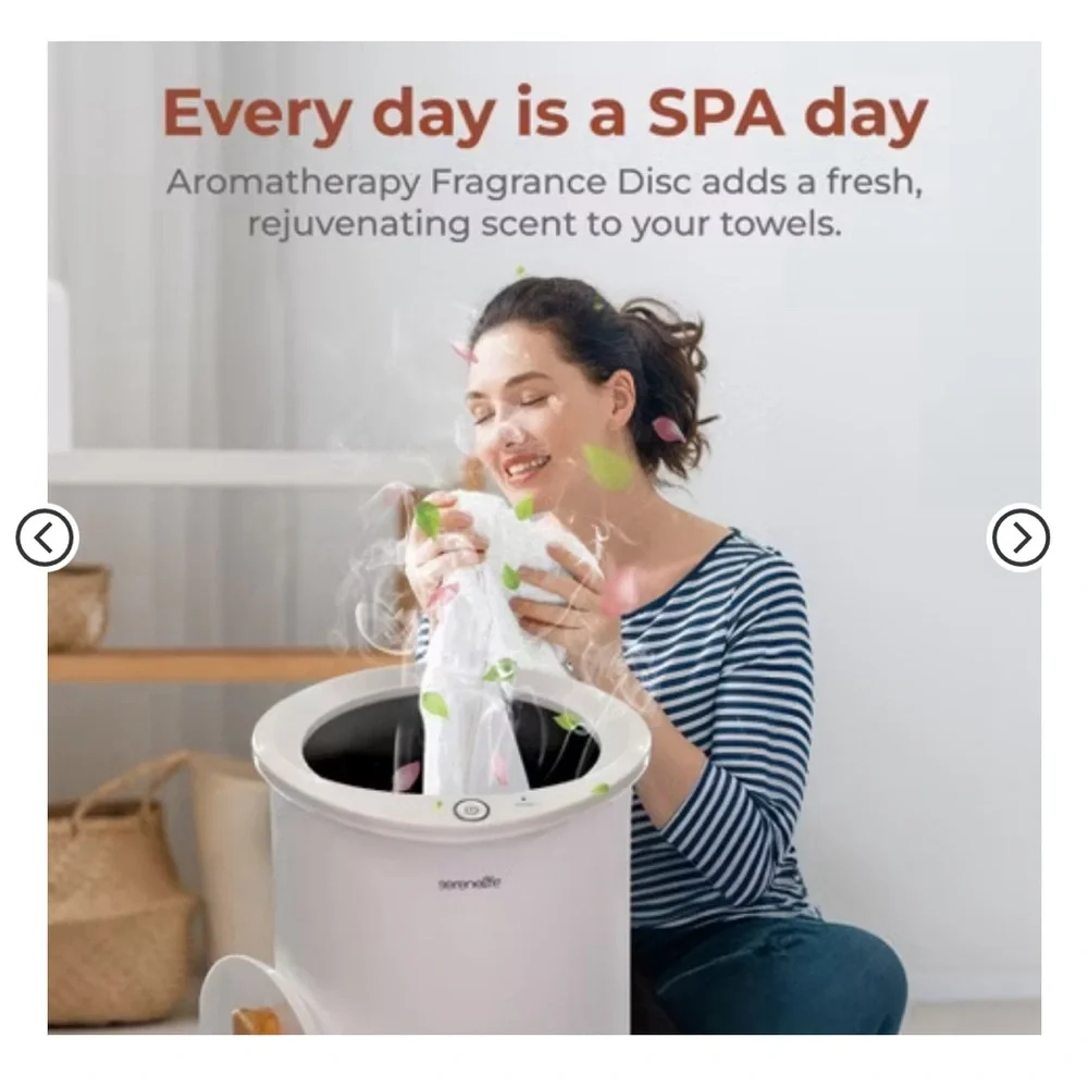 Towel Warmer with Wooden Accents - Picture 5 of 5